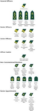 Canadian Military Rank Structure For The Air Force Navy And