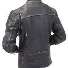 Mens Vintage Biker Black Leather Jacket In Usa Uk Canada Germany France New York Los Angeles Chicago Houston Philadelphia Phoenix San Antonio San Di Distressed Leather Jacket Cafe Racer Leather Jacket