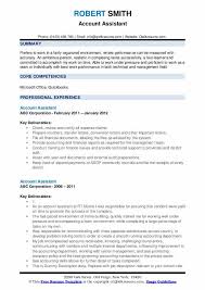 Maybe you would like to learn more about one of these? Account Assistant Resume Samples Qwikresume
