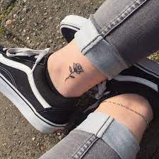 Ankle tattoos is a one of popular choices for women. Small Rose Tattoo Ankle Ankle Tattoo Small Small Rose Tattoo Little Rose Tattoos