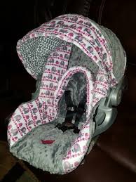 Pink Elephants And Gray Carseat Cover Baby Girl Elephant Elephant Nursery Girl Baby Girl Room
