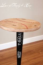 Vintage Baseball Table Inspired By Family Baseball Table Baseball Room Baseball Bedroom