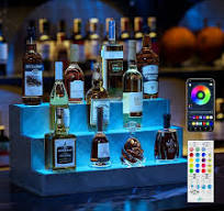 Amazon.com: DobleCliCli 24 inch LED Lighted Liquor Bottle ...