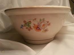 Maybe you would like to learn more about one of these? Vintage Harker Pottery Hotoven Mixing Bowl With Flowers Embossing 520210254