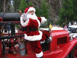 Santa On Fire Truck Mtnsanta Com Texas Hill Country