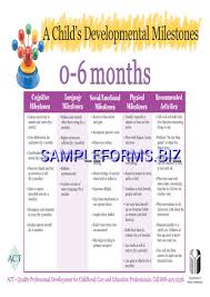 developmental milestones birth to 12 months pdf free 4 pages