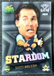 2011 NRL SELECT CHAMPIONS SCOTT BOLTON NTH QUEENSLAND COWBOYS GEM CARD
