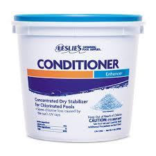 Feb 23, 2021 · a pool stabilizer or chlorine stabilizer or pool conditioner is a buffer that protects pool chemicals from the hungry sun. Leslie S Chlorine Stabilizer Water Conditioner 4 Lbs Leslie S Pool Supplies