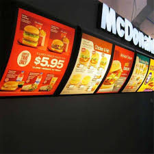 Mcdonald S Menu Board Menu Board Mcdonald Menu Food Menu Design