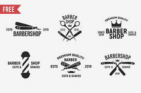 The barber logo, barbershop logo scissors, barber, text, technic png. Free Vintage Barbershop Logo Templates By Symufa On Deviantart