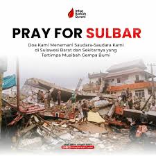 Gempa bumi sulawesi barat 2021 ialah sebuah gempa bumi berkekuatan 6.2 mw yang melanda pesisir barat pulau sulawesi, indonesia pada 15 januari 2021, pukul 02.28 pagi (wita). Pray For Sulawesi Barat Sulbar Infaq Berkah Qurani