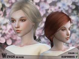 Luna 015 gorgeous african american short curly afro wig with bangs for women. Wingssims Wings Hair Sims4 F Eifo805