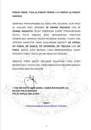 Calon hendaklah warganegara malaysia berusia tidak melebihi 27 tahun pada 28 november 2018. Bernama Tv On Twitter Kejayaan Polis Diraja Malaysia Pdrm Sepanjang Tahun 2019