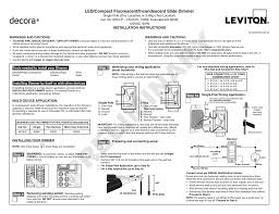 Led Compact Fluorescent Incandescent Slide Dimmer