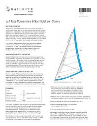 luff tape conversions sacrificial sun covers manualzz com