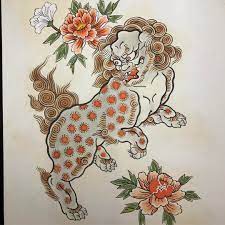 591 likes 1 comments gasen 雅泉紋身 gasentat2 on instagram tribute to kentakakura karajishi tattoo japanese tattoo foo dog tattoo foo dog tattoo design