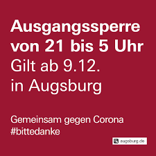 Die nächtliche ausgangssperre entfällt dann, und geschäfte, museen und der tierpark dürfen wieder. Detail Stadt Augsburg