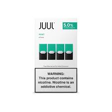 The pods plug into the smoking device — the electronic cigarette — and deliver the flavor and nicotine to the smoker. Juul Cool Mint 5 Pack Of 4 Tranzax