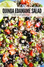 Quinoa Edamame Salad Easy Party Food Pip And Ebby Recipe Edamame Salad Summer Bbq Recipes Delicious Salads