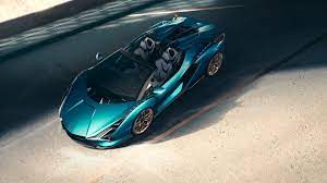 The aerial view of the sián roadster is evocative of the iconic periscopio line inspired by the first countach, running diagonally from the cockpit to the rear and culminating in the aerodynamic. Lamborghini Sian Roadster Technical Specifications Pictures Videos
