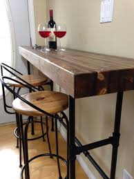 Kitchen Bar Of Beetle Kill Spruce It S 40 Tall So Also Can Double As A Stand Up Desk Kitchen Bar Home Bar Decor Kitchen Tables For Sale
