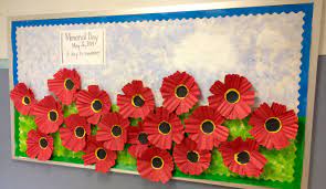 Our monthly bulletin board pages provide you with resources to help display your students' learning while keeping your classroom walls looking great all year long. Pin By Carole Gibason Dell Aquila On Ideas For The House Remembrance Day Art Remembrance Day Poppy Craft