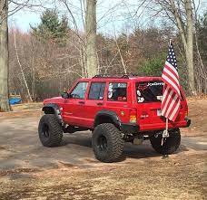 Dont Like The Flag But Awesome Xj Jeep Cherokee Xj Badass Jeep Jeep Xj