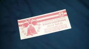 These old food stamps were illegal to possess if they were not issued to you, but since they are now obsolete and no longer used they are quite legal to own. Food Stamp Coupon Book 07 2021