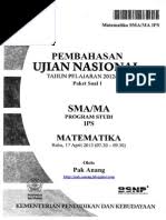 Soal un matematika sma,,,, adalah salah satu tahap yang dimana setiap pembelajaran menggunakan metode cara berhitung yang aman, dalam ilmu matematika yang dikenal dengan penjumlahan, pengurangan. Soal Dan Pembahasan Un Matematika Sma Ips 2011 2012 Pdf
