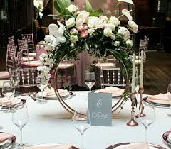 Floral Rings Are On Trend Gorgeous Event Decor Nuptial Nuances In 2019 Pinterest Wedding Centerpieces Wedding And Wedding Decora Wedding Centerpieces Wedding Decorations Wedding Table
