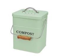 ayacatz Metall komposteimer mit Deckel Küche biomülleimer Arbeitsplatte und  Unterschrank Mini komposter, 6L biomülleimer küche klein, Behälter Compost  ...