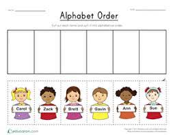 For example, lay out letter tiles a through m, and then have your child start the. Alphabetical Order Printable Worksheets Education Com