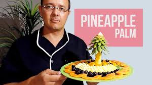 Green pepper and carrot palm trees. How To Make A Palm Tree With Pineapple By J Pereira Art Carving Fruits Youtube
