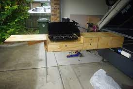 A Great Diy Pull Out Kitchen Camper Kitchen Diy Camping Camping Trailer Diy