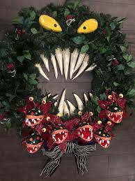 Wife and i worked on a nightmare before christmas wreath, what do you guys think? Nightmare Before Xmas Monster Wreath Nightmare Before Christmas Wreath Nightmare Before Christmas Tree Nightmare Before Christmas Decorations