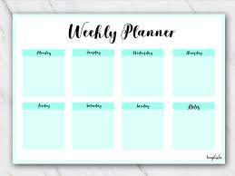 Stay organized with these flexible and easily printable week schedules in pdf format. 12 Free Printable Weekly Planner Pdf Templates 2018