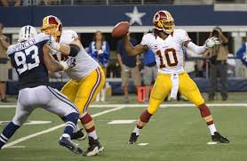 Robert Griffin and the Redskins against the Cowboys