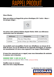 Start studying fiche rappel ii. Rappel Produit Bricoman Les Nouveaux Entrepreneurs