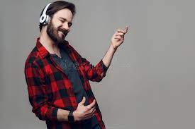37,448 guy listening to music premium high res photos. Guy Listening To Music And Play Imaginary Guitar Stock Image Image Of Listen Music 120683877