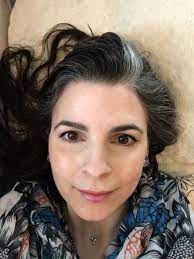 White Streak Gray Streak Going Gray Gray Hair Gray Hair Don T Care Photo Of Jennifer Omand White Streak In Hair Grey Hair Don T Care Grey Curly Hair