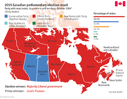 But after amending elections regulations to allow for more spending by parties over a longer campaign. Daily Chart Canada S 2015 Federal Election Result The Economist