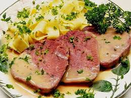Gekochte Rinderzunge Mit Madeirasosse Von Garten Gerd Chefkoch Rezept Rinderzunge Rezepte Rinderzunge Rezept