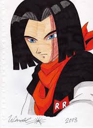 Piccolo appears in eleven dragon ball z films; Android 17 Drawing By Wendel Krolis