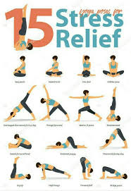 Yoga Poses For Stress Relief With Images Stress Yoga Yoga For Stress Relief Yoga Poses