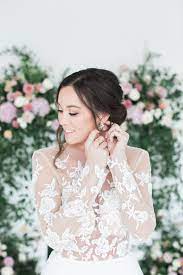 Pink Floral Wedding Inspiration At The Lumen Room Alexa Kay Events Floral Wedding Inspiration Illusion Sleeve Wedding Dress Illusion Wedding Dress