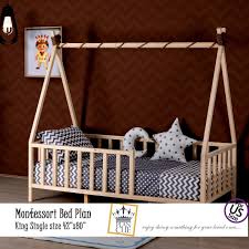 Build house bed side panels. 320 Best Montessori Bed Plans Ideas Montessori Bed Plans Bed Plans Toddler Floor Bed