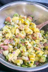 3) mix the potatoes and the dressing while the potatoes are still warm. Easy Vegan Potato Salad Recipe Yup It S Vegan