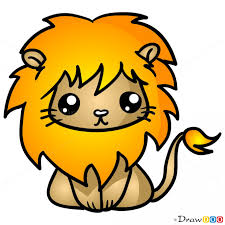 Learn how to draw anime lion pictures using these outlines or print just for coloring. How To Draw Lion Chibi Lion Cartoon Drawing Lion Drawing Cartoon Lion