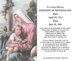 You can use any landscape photograph or sold color background. Prayer Cards Funeral Quotes Quotesgram