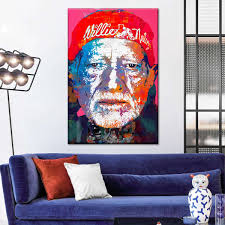 Willie Nelson Wall art by Stephen Chambers